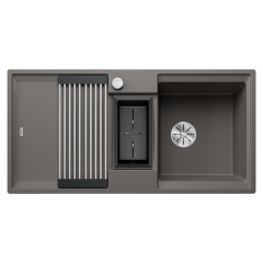 Blanco ADIRA 6 S Tezgah Üstü 1,5 Gözlü Volkan Gri Renkli Granit Eviye
