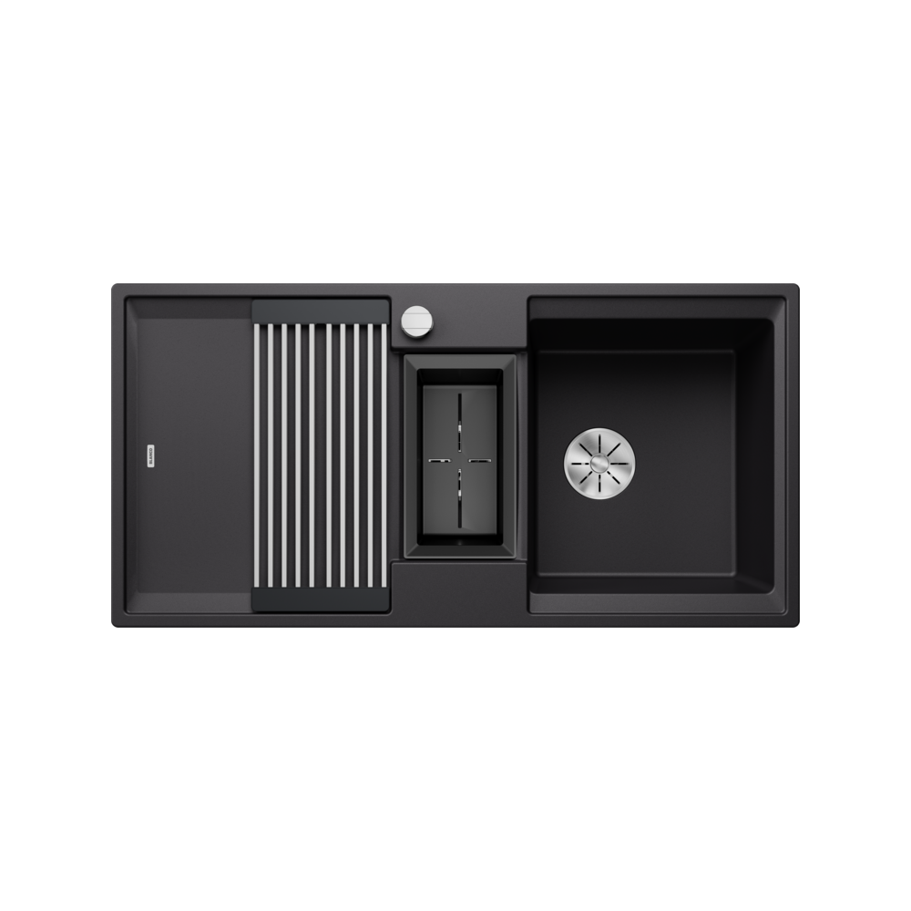 Blanco ADIRA 6 S Tezgah Üstü 1,5 Gözlü Siyah Granit Eviye
