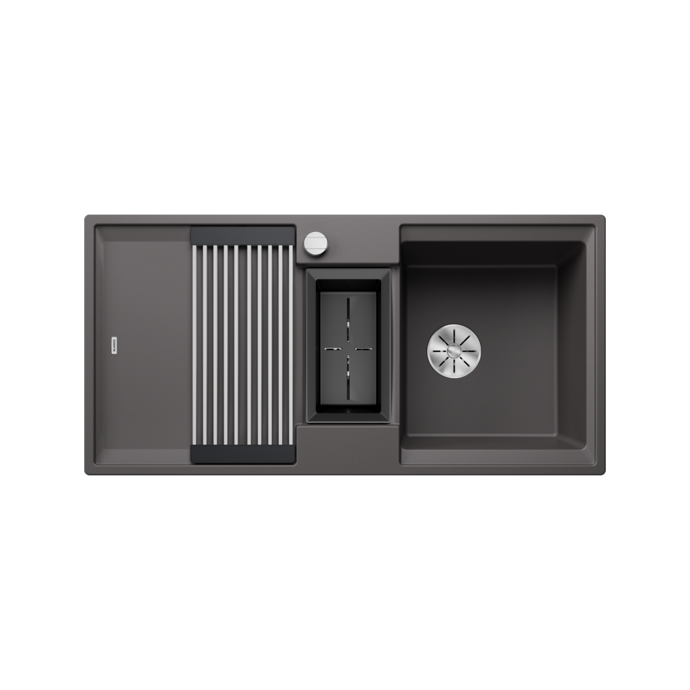 Blanco ADIRA 6 S Tezgah Üstü 1,5 Gözlü Rock Grey Granit Eviye