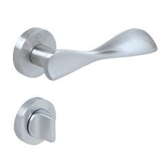 LAVI  Kapı Kolu Seti WC Krom Fırçalanmış