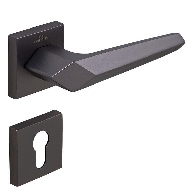 SATA Kapı Kolu Seti Yale Antrasit Satine