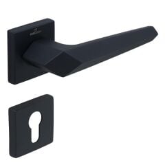 SATA Kapı Kolu Seti Yale Siyah Mat