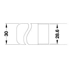 Hafele Askı Borusu Dirseği