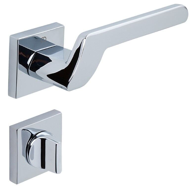 MONO Kapı Kolu Seti WC Krom Parlak