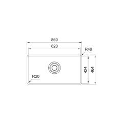 Franke MQX 110-82 Çelik Eviye