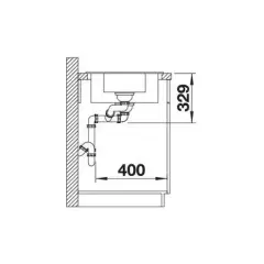 Blanco Granit Eviye Sona 6S Tezgah Üstü 1,5 Göz Damlalıklı Tartufo