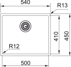 Franke Çelik Evye Mythos Masterpıece Bxm 210/110-50 Tek Gözlü Damlalıksız Antrasıt