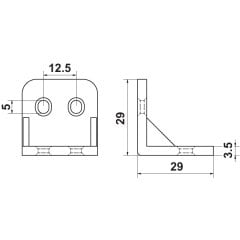 Hafele Plastik Köşebent, Beyaz Renk