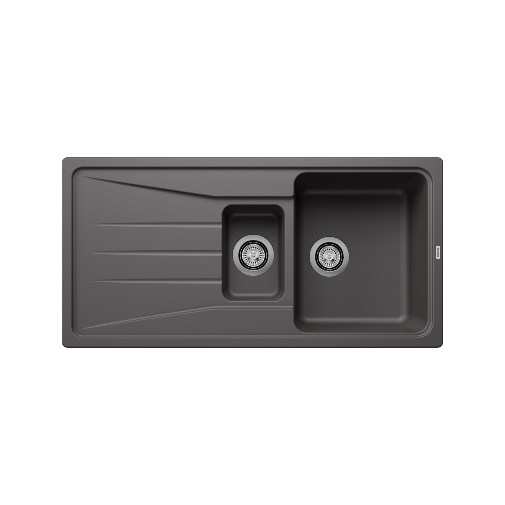 Blanco Granit Eviye Sona 6S Tezgah Üstü 1,5 Göz Damlalıklı Kaya Gri