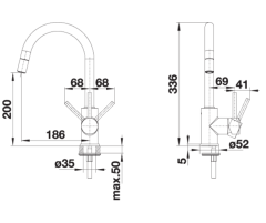 Blanco Legra 6S Eviye ve Mida-S Batarya Kampanyası - Gri