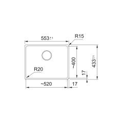 Franke Fragranit Evye Marıs Mrg 110-52 Matt Black Tek Gözlü Damlalıksız