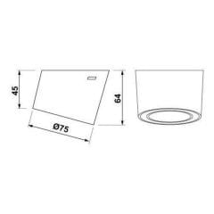 Hafele Ring 4 lü Aydınlatma ve Priz Seti Antrasit