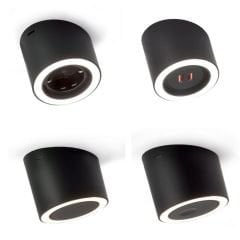 Hafele Ring 4 lü Aydınlatma ve Priz Seti Antrasit