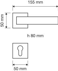 Ala Kapı Kolu Seti Mat Krom Barelli(Yale)