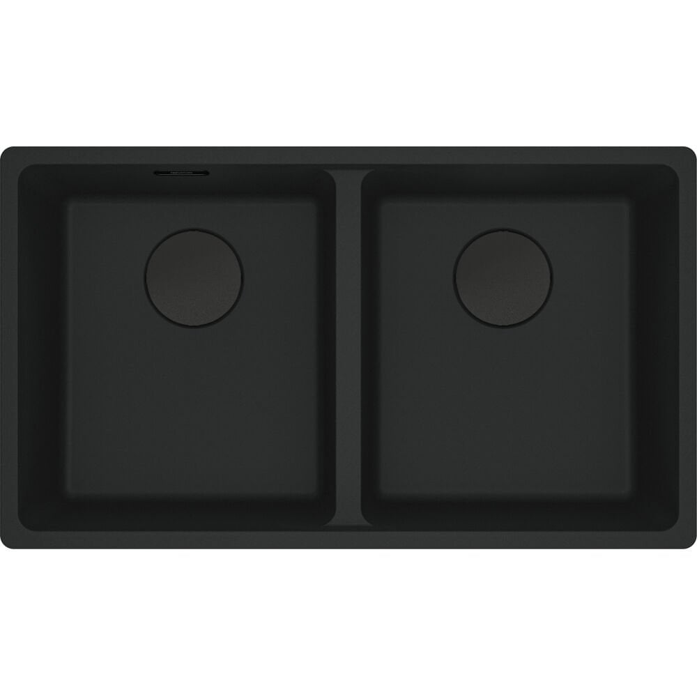 Franke Fragranit Evye Maris Mrg 120-35-35 Matt Black 2 Gözlü Damlalıksız