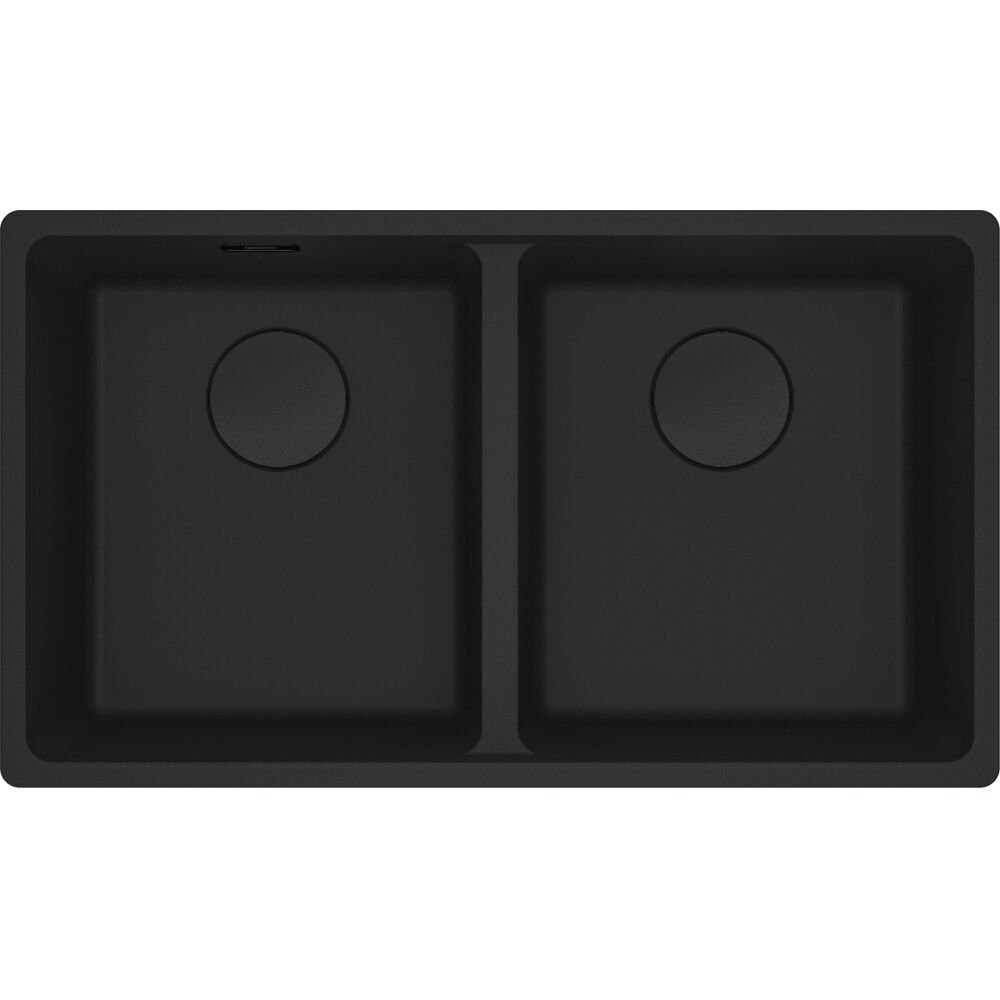 Franke Fragranit Evye Maris Mrg 120-35-35 Matt Black 2 Gözlü Damlalıksız