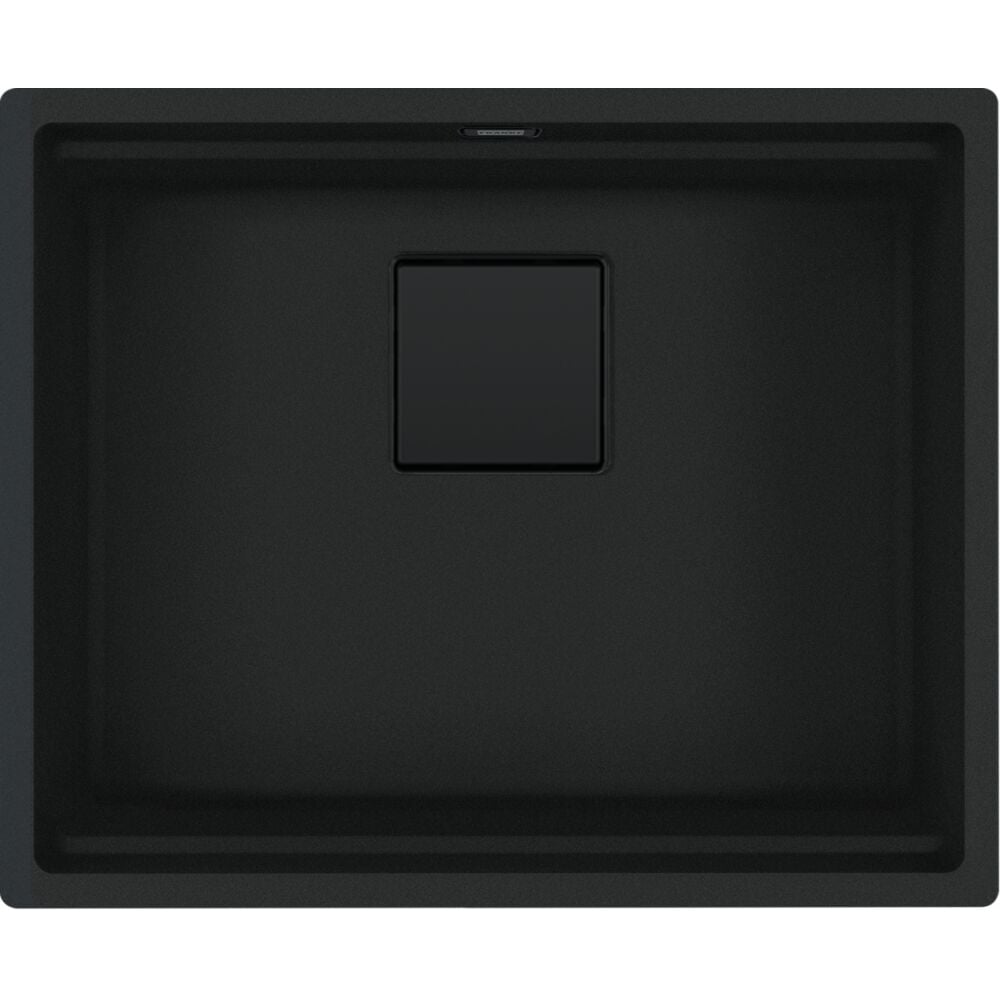 Franke Fragranit Evye Kubus Kng 110-52 Matt Black Tek Gözlü