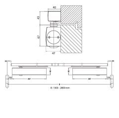 Hafele TS 3000V/5000 Kayar Kanal Gümüş Renk