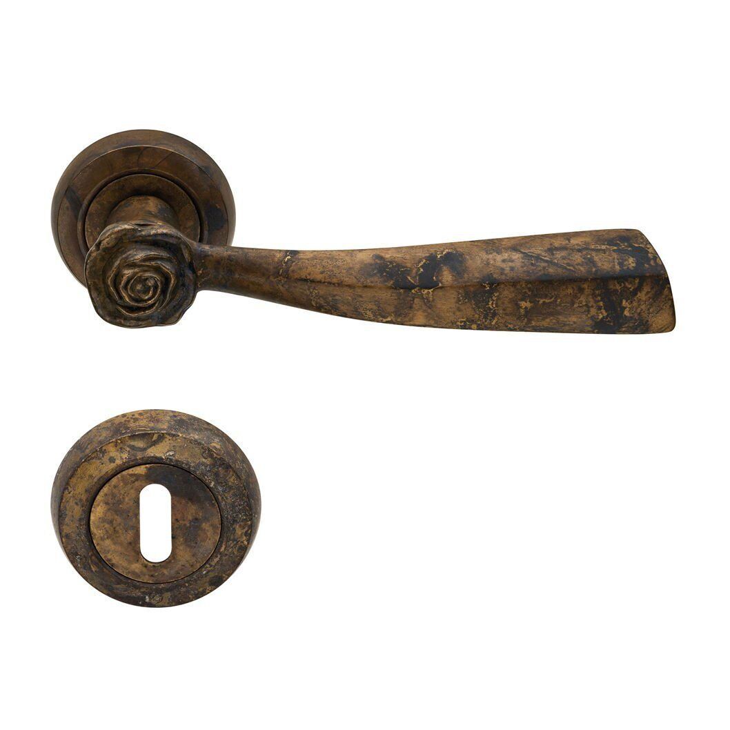Rose Kapı Kolu Seti Aged Brass WC