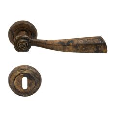 Rose Kapı Kolu Seti Aged Brass WC