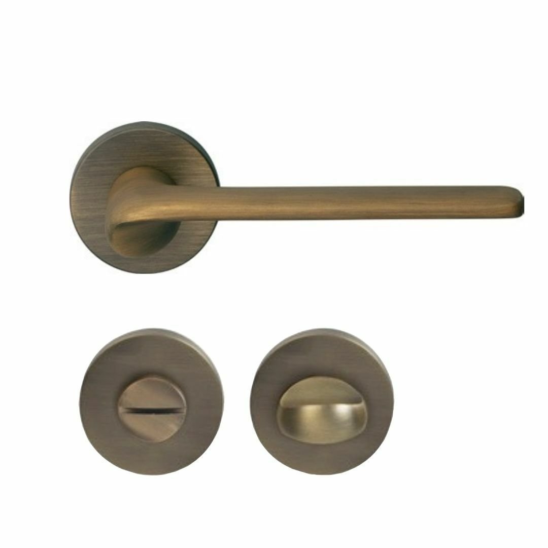 Hafele Kapı Kolu Seti Hant Banyo (Wc) Antik Bronz