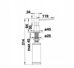 Blanco LATO Sıvı Sabunluk / Satın Gold