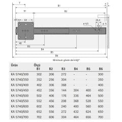 Tv Kapak Mekanizması 60 cm