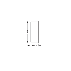 Hafele Woody II Çekmece İçi Kutu, Siyah 117,5x300mm