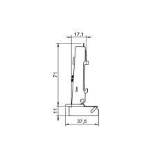 Hafele Tas Menteşe Metalla 110 Frenli Düz 48/6