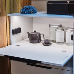 Hafele Mıcrovınsh Düşer Kapak Makası Siyah 100N