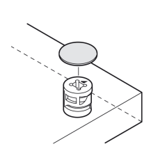Hafele Vida Tapası Yapıştırılarak 14mm (50 Adet) Beyaz