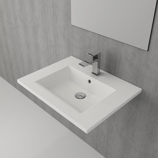 Hafele Banyo Lavabosu Tierra 60 615x475mm Parlak Beyaz Renk