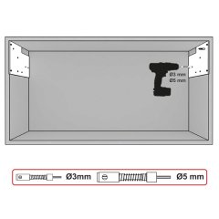 Hafele FREE UP Gövde Delik Şablonu