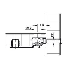 Hafele Bağlantı Vidası M4x10mm (100 Adet), Nikel Kaplama