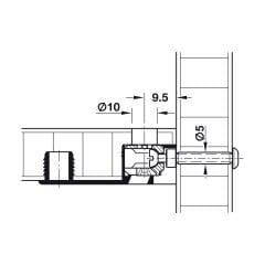 Hafele Bağlantı Vidası M4x10mm (100 Adet), Nikel Kaplama
