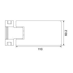 Hafele Cam Menteşesi Cam/Cam 90° Krom Parlak