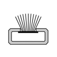 Hafele Yangın Duman Fitili 20x4x2100mm Kahve Renk