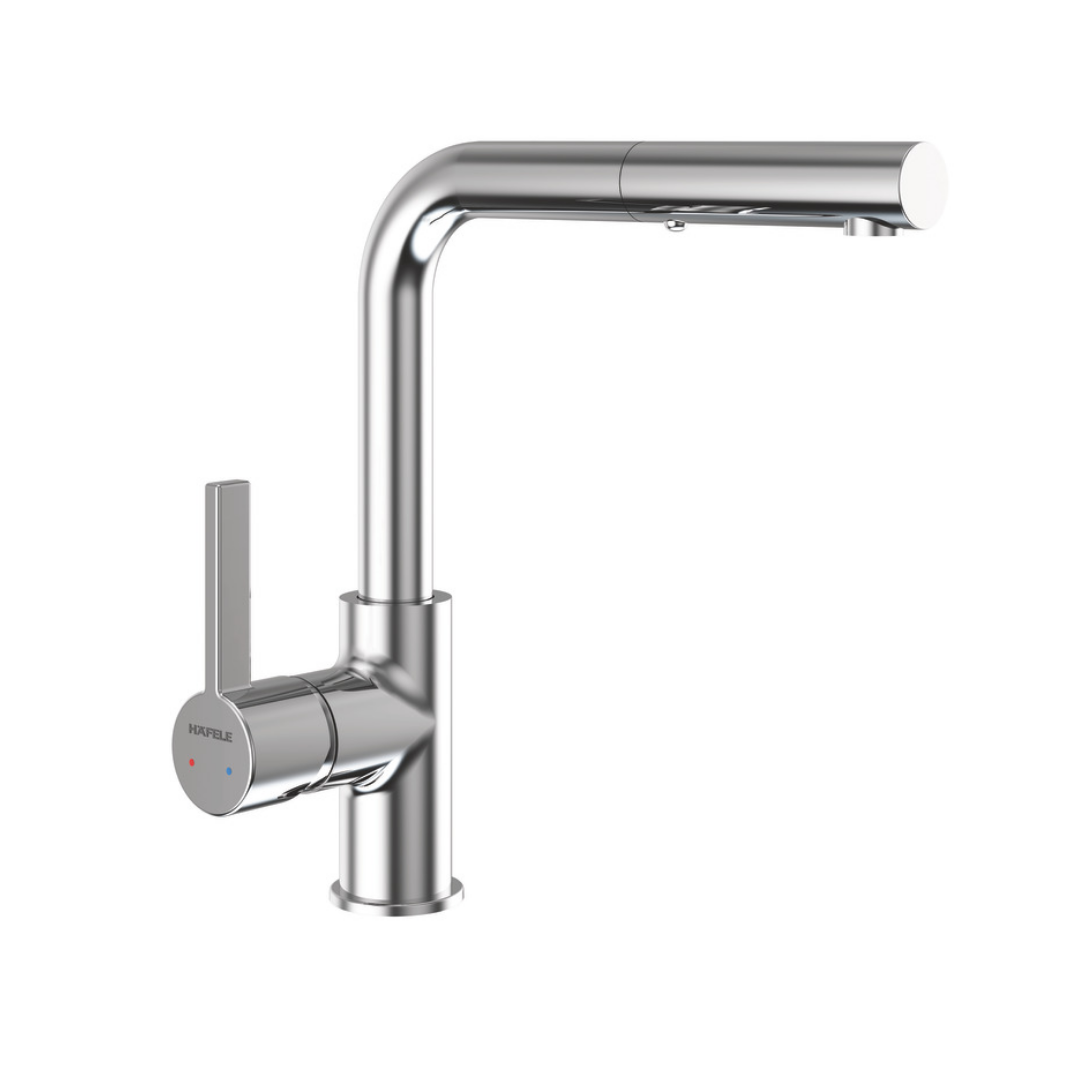 Hafele Granada Pull Eviye Bataryası Parlak Krom