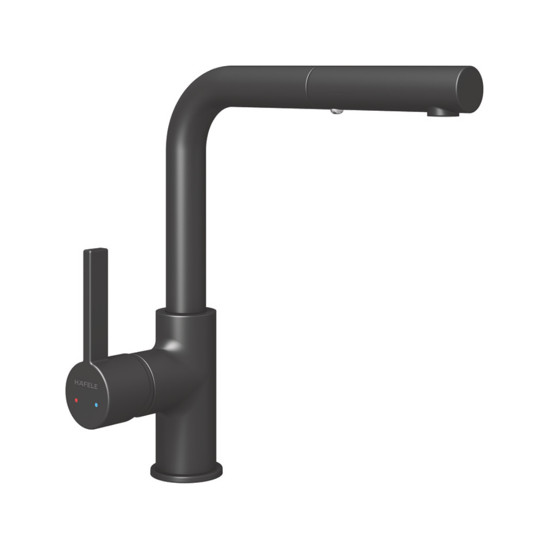 Hafele Granada Pull Eviye Bataryası Siyah