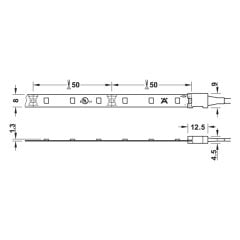 Hafele Led2071 Çekmece Aydınlatma 3000K 600mm