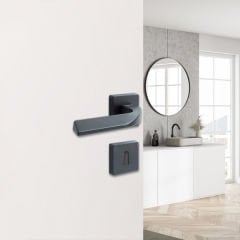 Hafele Kapı Kolu Seti Leo Kol Seti WC Parlak Rose