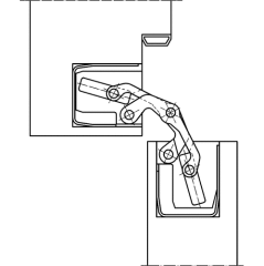 Simonswerk Tectus TE340 SW030 80kg Gizli Menteşe Parlak Pirinç Renk