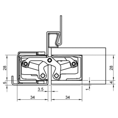Simonswerk Tectus TE340 SW030 80kg Gizli Menteşe Parlak Pirinç Renk