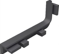 Hafele STRIATA-II-L Yan Kapak Seti Mat Siyah