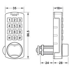 Hafele MiniLock Elektronik Kilit