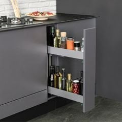 Hafele Kesseböhmer K-LINE 15 Tezgah Altı Kiler Sistemi Gümüş Gri