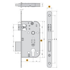 Hafele H50.07 Özel Dilli Klt Wc P.Ç.Mt 50/20mm