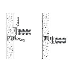 Hafele FLY Yaylı Mil Vidalanarak Ø 5mm