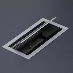 Hafele Kablo Kanalı Exit Dual 120x200mm Mat Eloksal