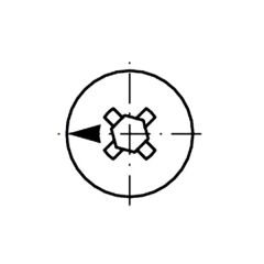 Hafele Minifix Faturasız Gövde 15/18mm (100 Adet), Siyah